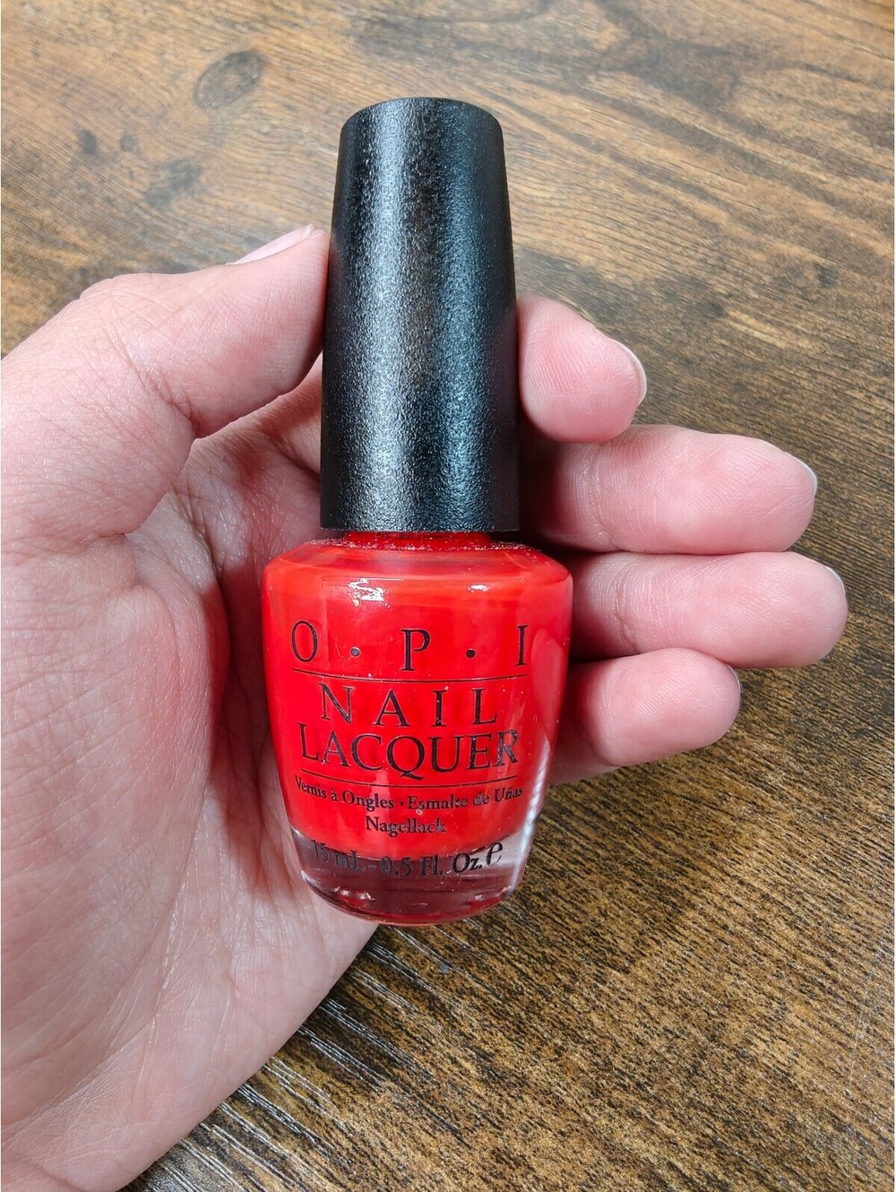 OPI Monsooner or Later NL I45 Nail Lacquer 0.5 oz Discontinued Red Orange